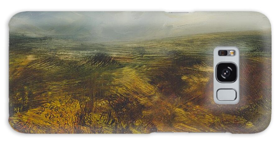 Moorland Galaxy S8 Case featuring the painting Moorland 71 by David Ladmore