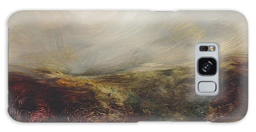 Moorland Galaxy Case featuring the painting Moorland 76 by David Ladmore