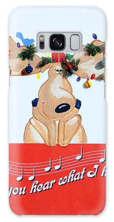 Moose Galaxy Case featuring the photograph Moose Christmas Greeting by Sally Weigand