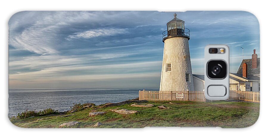 Pemaquid Point Lighthouse Galaxy Case featuring the photograph Morning Light at Pemaquid Point by Kristen Wilkinson