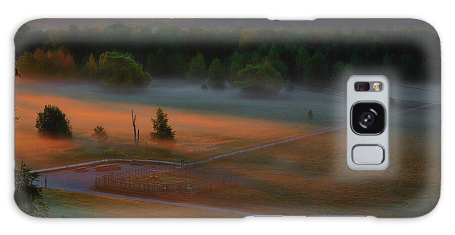 Morning Mist Over Dyarna Galaxy Case featuring the photograph Morning mist over Dyarna #h7 by Leif Sohlman