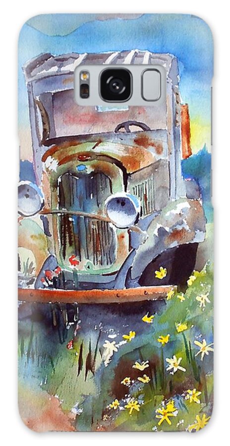 32 Ford Truck Galaxy S8 Case featuring the painting Morning Stretch by Richard Zunkel