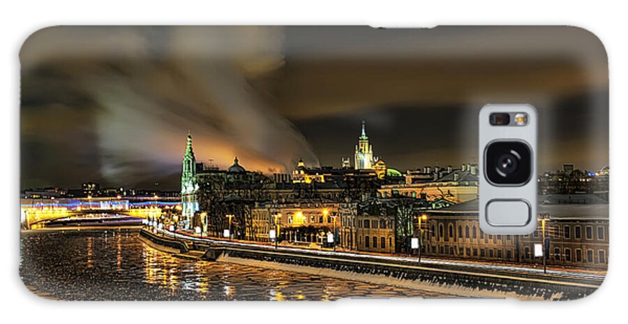 Landscape Galaxy Case featuring the photograph Moscow River by Gouzel -