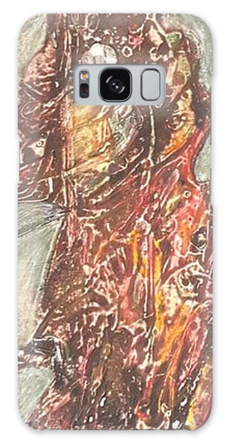 African Woman Galaxy Case featuring the painting Mother And Child by Ilona Petzer