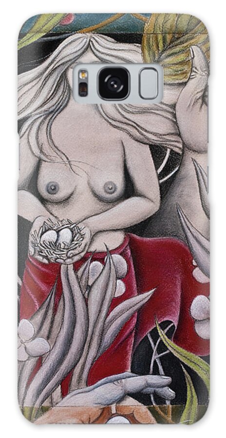 Hands Galaxy Case featuring the painting Mother by Sheri Howe