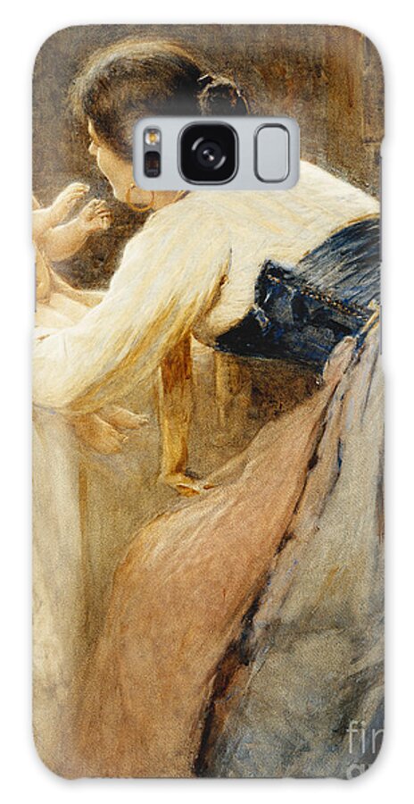 Motherly Love Galaxy Case featuring the painting Motherly Love by Publio de Tommasi