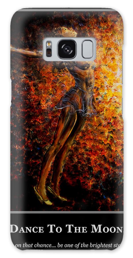 Motivational Galaxy Case featuring the painting Motivational Dance Goals by Nik Helbig