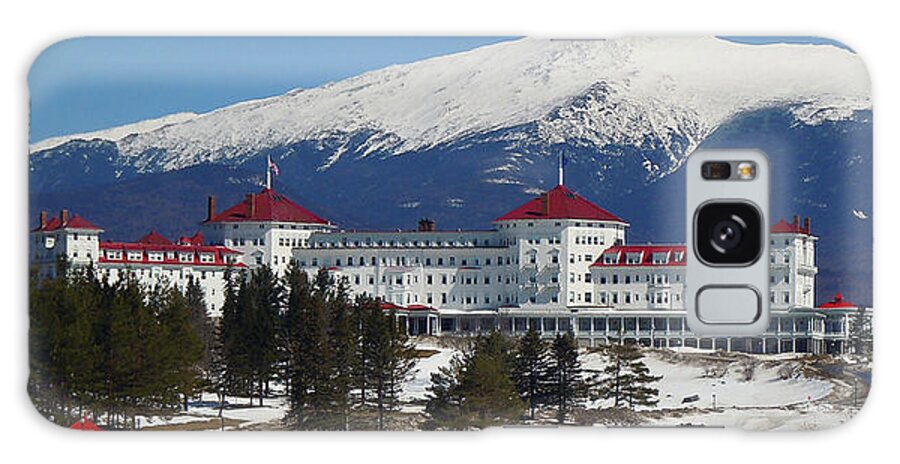 Landscape Galaxy Case featuring the photograph Mount Washington Hotel in early spring by Nancy Griswold