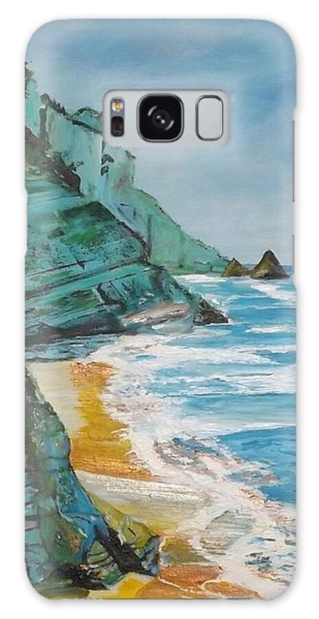 Acrylic Galaxy Case featuring the painting Mountain Rhapsody by Denise Morgan