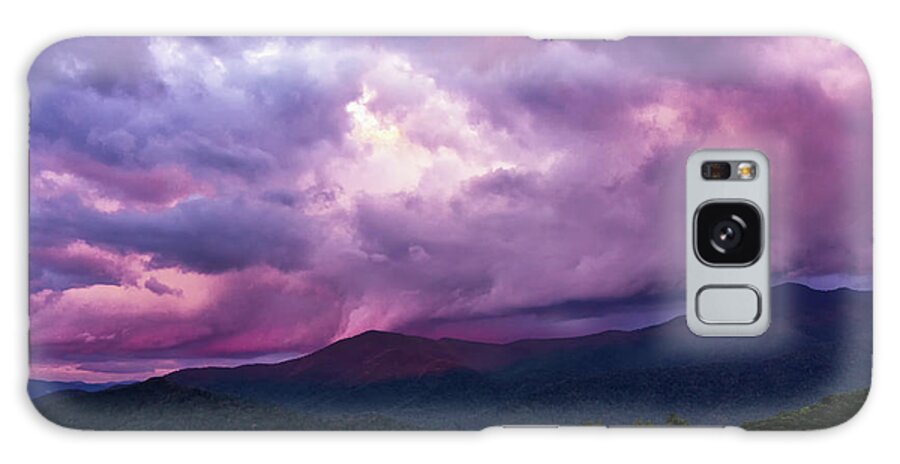 2016 Galaxy Case featuring the photograph Mountain Sunset in the East by Louise Lindsay