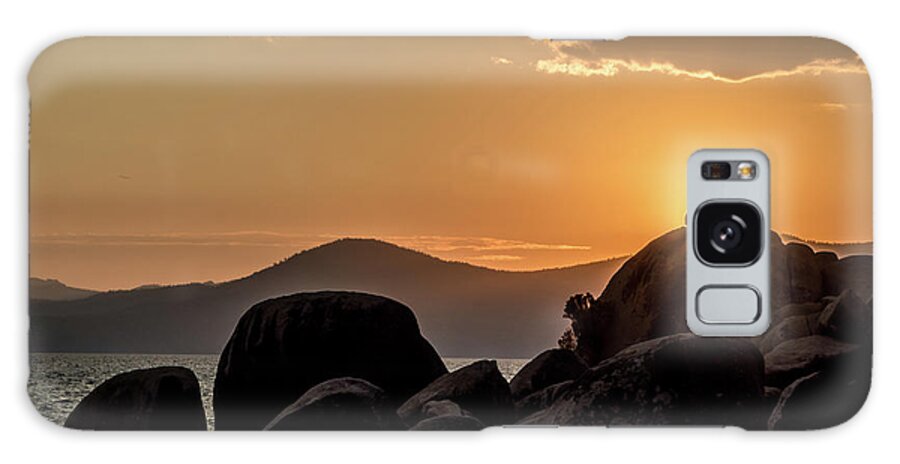 Sand Galaxy Case featuring the photograph Mountain Sunset Romance by Martin Gollery