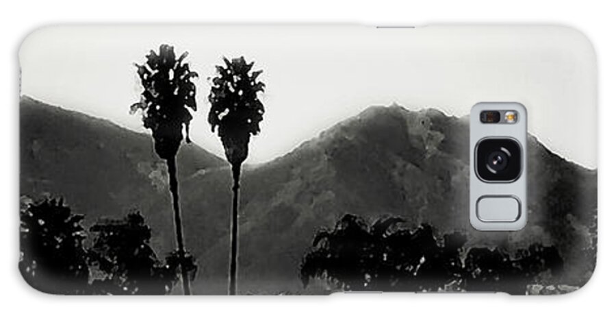 Mt. Diablo Galaxy Case featuring the digital art Mt. Diablo, California by Pink Forest Cafe