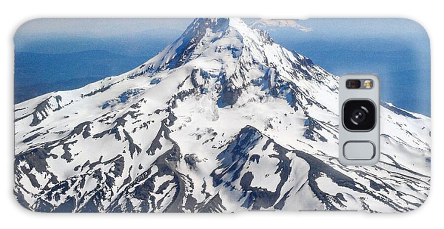 Mount Hood Galaxy S8 Case featuring the digital art Mt. Hood from 10,000 feet by Michael Oceanofwisdom Bidwell