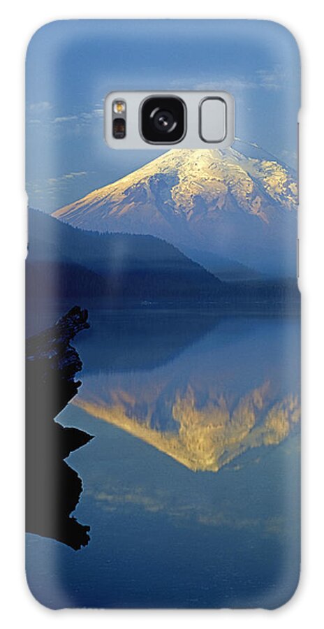 Sunset Galaxy Case featuring the photograph 1M4907-V-Mt. St. Helens Reflect V by Ed Cooper Photography