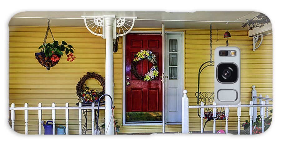 Real Estate Photography Galaxy Case featuring the photograph Mt Vernon Front Door by Jeff Kurtz