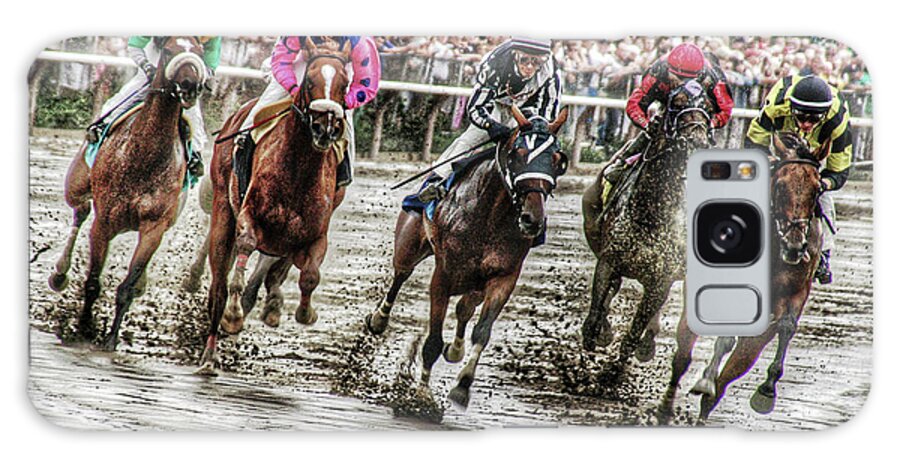 Race Horses Galaxy Case featuring the photograph Mudders by Jeffrey PERKINS