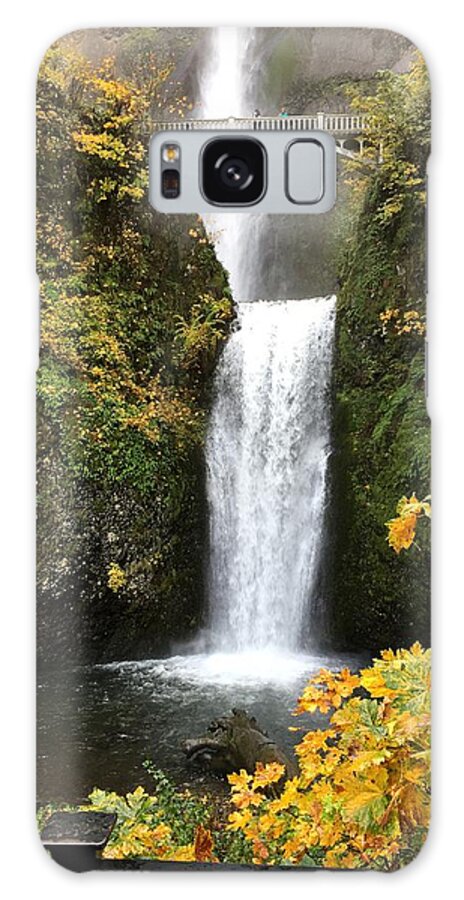 Multnomah Falls Galaxy Case featuring the photograph Multnomah Falls by Charlene Reinauer