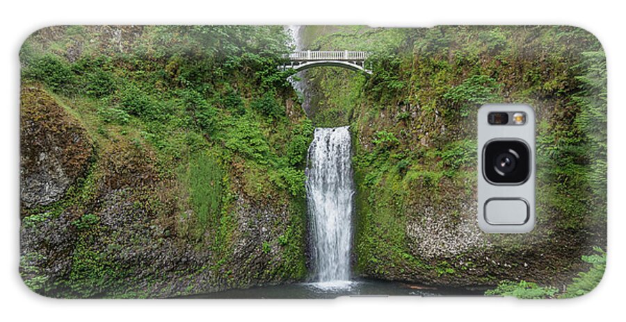 Multnomah Falls Galaxy Case featuring the photograph Multnomah Falls in Spring by Greg Nyquist