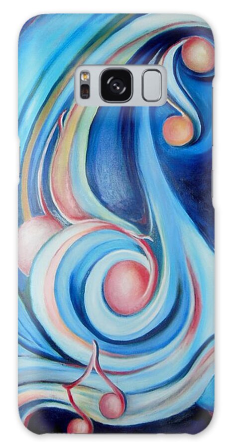 Music Art Galaxy Case featuring the painting Music of the Spheres by Jordana Sands