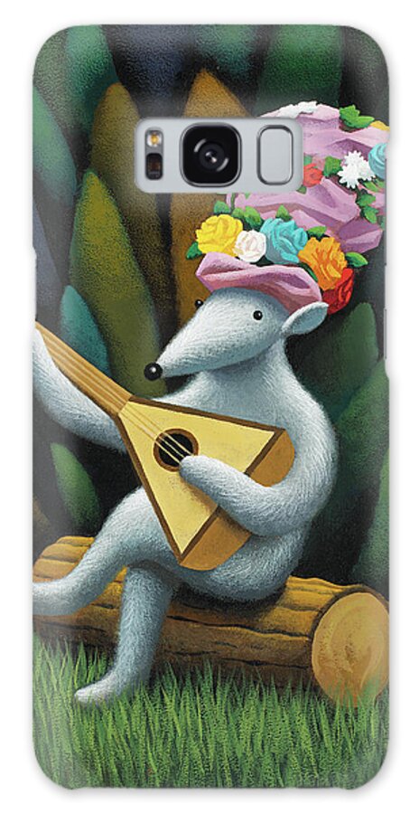Music Galaxy Case featuring the painting Musician 2 by Chris Miles