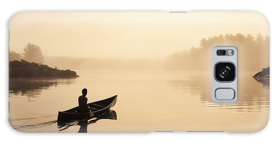 Canoe Galaxy Case featuring the photograph Muskoka Morning by Karl Anderson