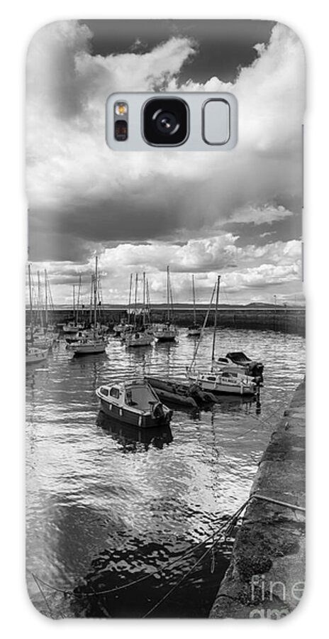 Musselburgh Harbour Galaxy Case featuring the photograph Musselburgh Harbour BW by Keith Thorburn LRPS EFIAP CPAGB