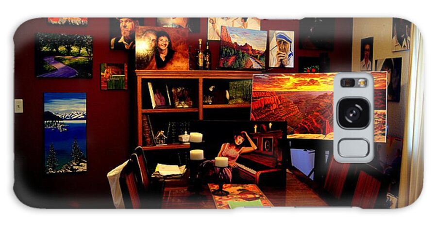 Home Gallery Galaxy Case featuring the photograph My Artwork at Home by Alan Conder