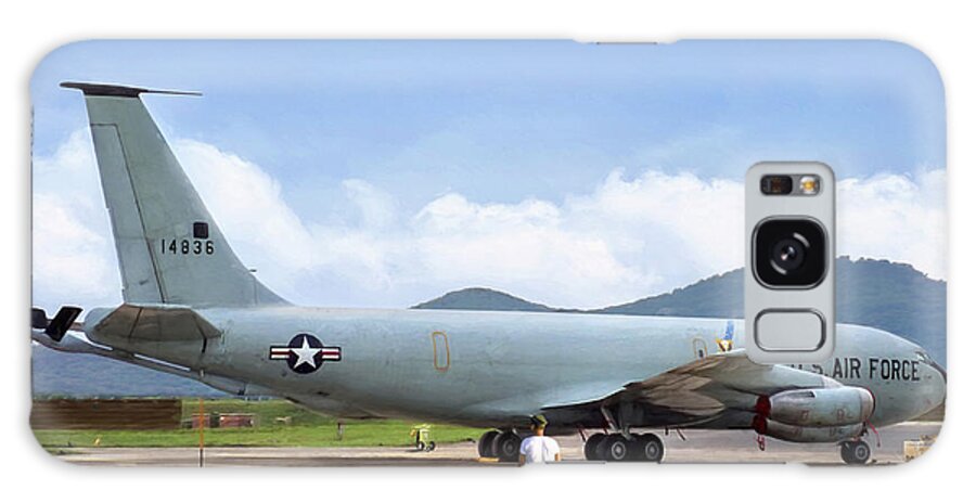 Aviation Galaxy Case featuring the digital art My Baby KC-135 by Peter Chilelli