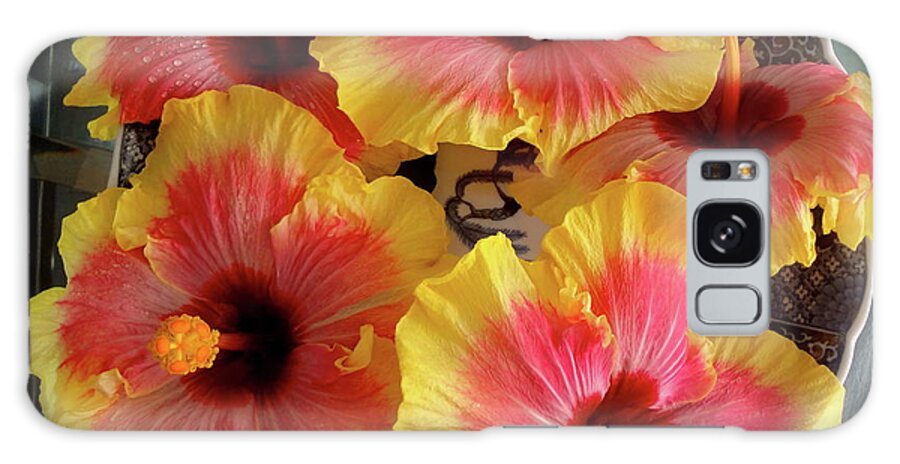 Hibiscus Galaxy Case featuring the painting My Hibiscus Garden by Jenny Lee