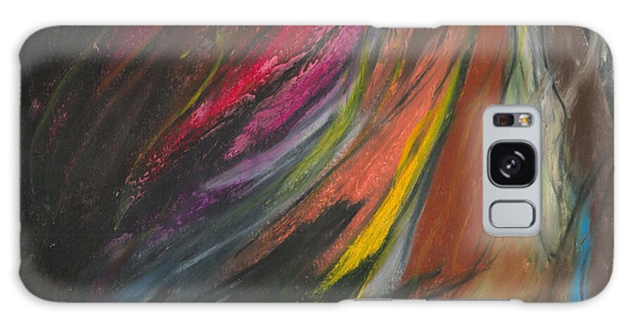 Abstract Art Galaxy Case featuring the painting My Soul on Fire by Ania M Milo