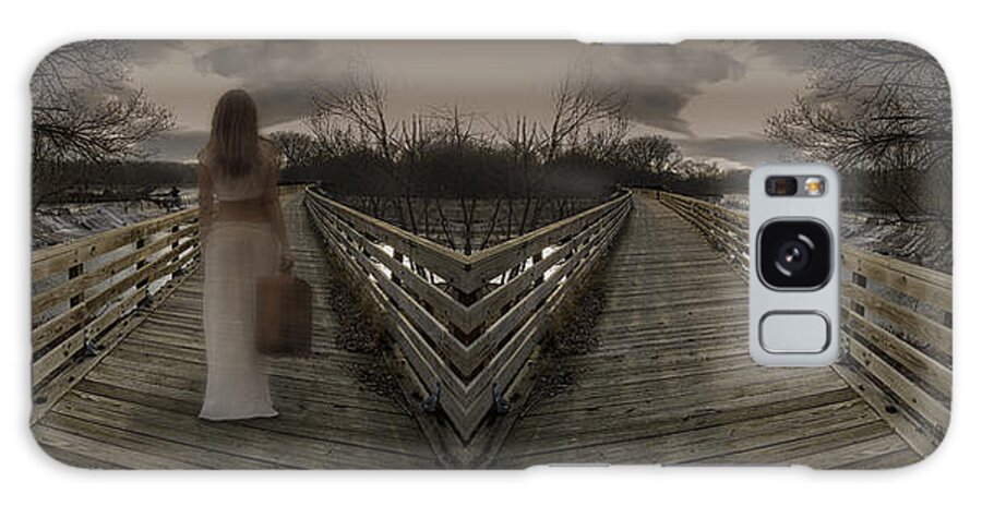 Bridge Galaxy S8 Case featuring the photograph Mystic Bridge in a Dream World by Art Whitton