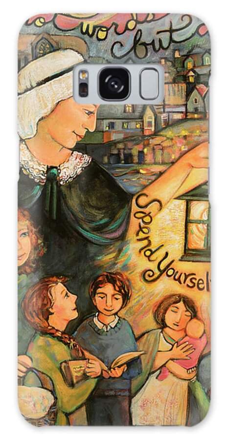 Jen Norton Galaxy Case featuring the painting Nano Nagle, Foundress of the Sisters of the Presentation by Jen Norton