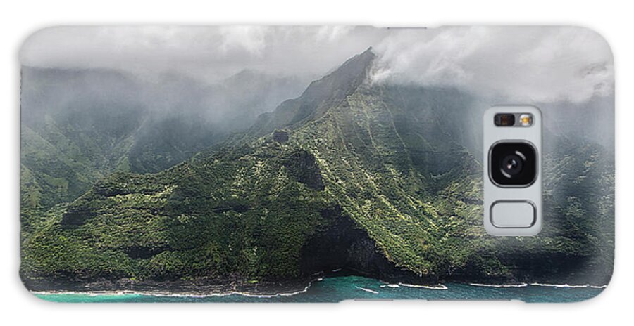 Fine Art Photography Galaxy Case featuring the photograph NaPali Coast in Clouds and Fog by Teresa Wilson