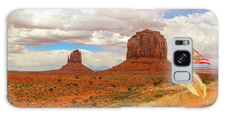 Usa Galaxy Case featuring the photograph Navajo Nation Flag by Alberto Zanoni