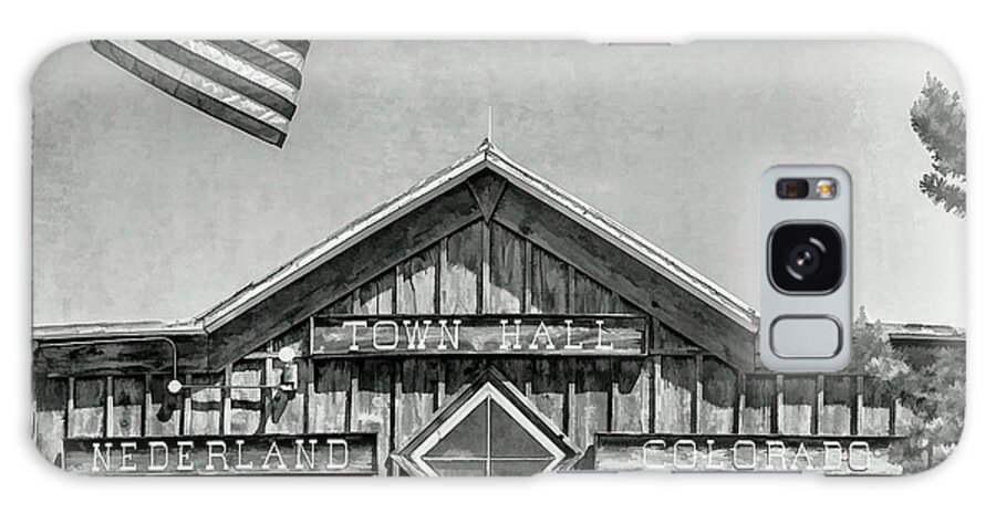 Nederland Town Hall Galaxy Case featuring the photograph Nederland Colorado Town Hall by David Oppenheimer