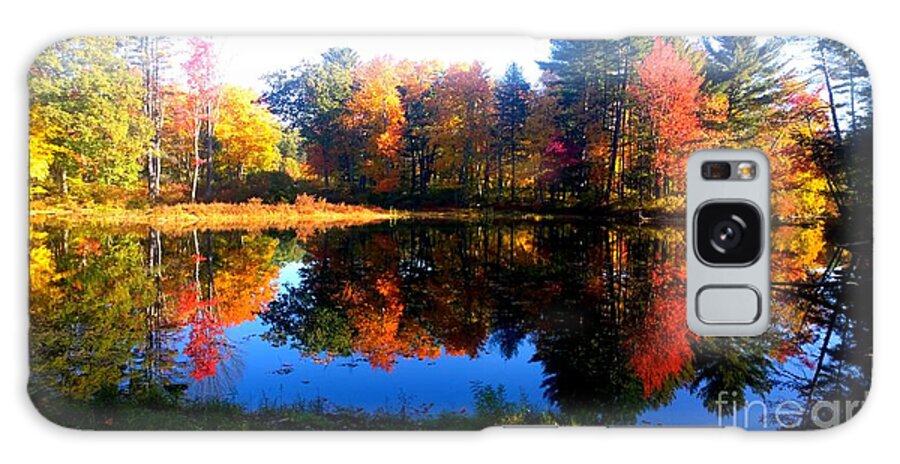 Autumn Galaxy Case featuring the photograph New England in Autumn by Eunice Miller
