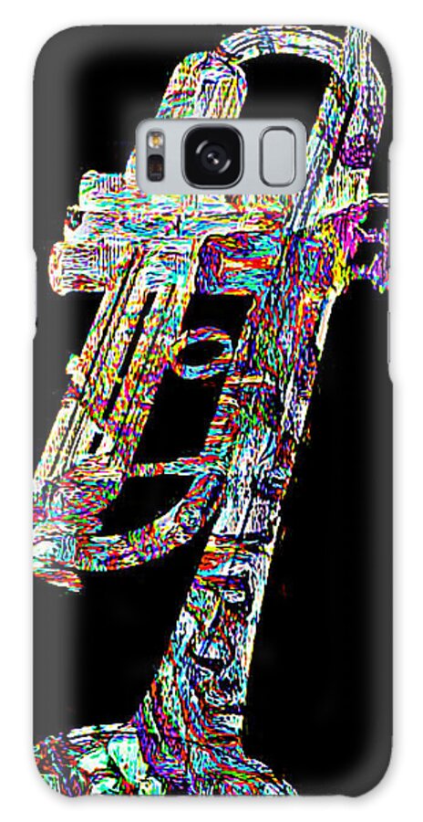  Trumpet Paintings Galaxy Case featuring the digital art New Orleans Trumpet by Lynda Payton