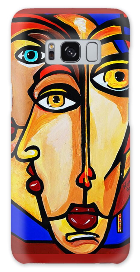 Picasso By Nora Friends Galaxy S8 Case featuring the painting New Picasso By Nora Friends by Nora Shepley