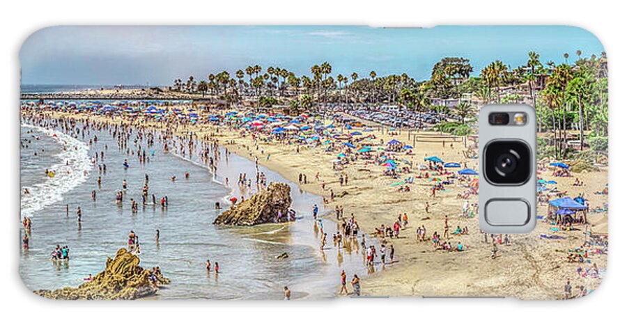 Newport Beach Galaxy Case featuring the photograph Newport Corona Beach by David Zanzinger