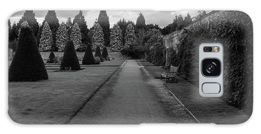 Abbey Galaxy Case featuring the photograph Newstead Abbey Country Garden Gravel Path by Scott Lyons