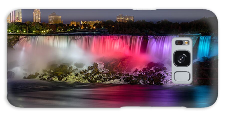 2:1 Galaxy Case featuring the photograph Niagara Falls at Night #1 by Mark Rogers