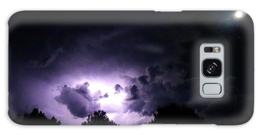 Photography Galaxy Case featuring the photograph Nighscape and Lightning Photography by Todd Krasovetz