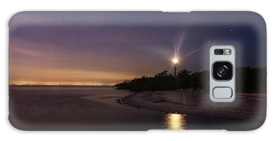 Sanibel Island Galaxy Case featuring the photograph Night At The Sanibel Lighthouse by Greg and Chrystal Mimbs