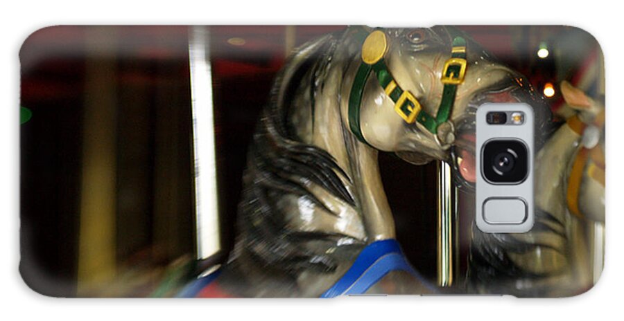 Nyc Galaxy Case featuring the photograph Night Mares At The Central Park Carousel 3 by Dorothy Lee