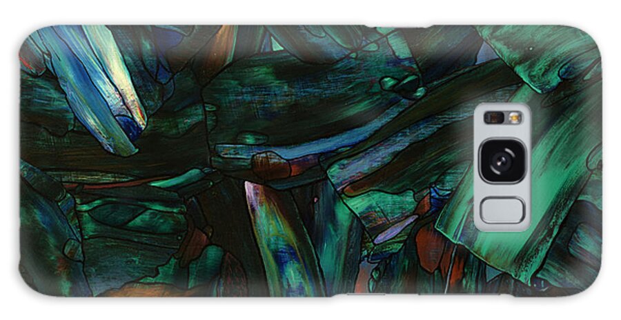 Abstract Galaxy Case featuring the painting Nightfall by James W Johnson