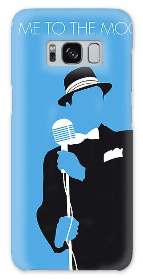 Sinatra Galaxy Case featuring the digital art No059 MY SINATRA Minimal Music poster by Chungkong Art