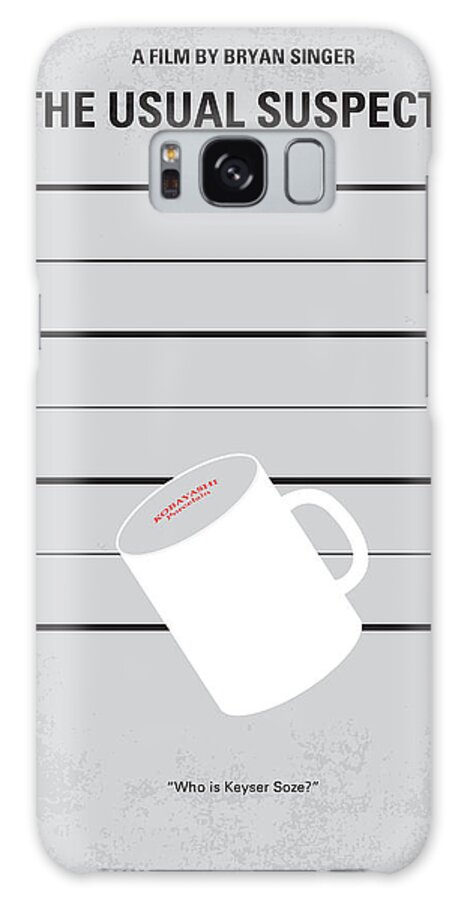 The Usual Suspects Galaxy Case featuring the digital art No095 My The usual suspects minimal movie poster by Chungkong Art