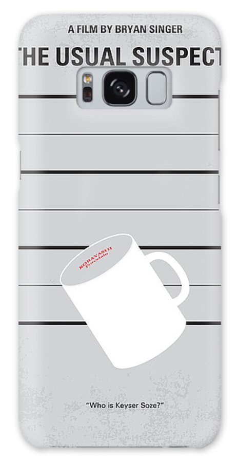The Usual Suspects Galaxy S8 Case featuring the digital art No095 My The usual suspects minimal movie poster by Chungkong Art