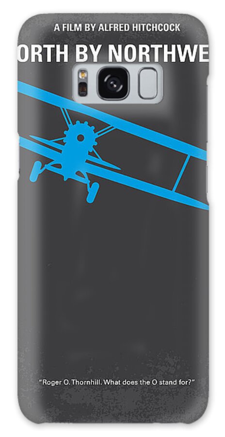 North Galaxy Case featuring the digital art No535 My North by Northwest minimal movie poster by Chungkong Art