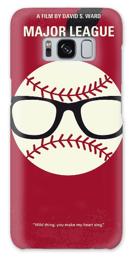 Sports Galaxy Case featuring the digital art No541 My Major League minimal movie poster by Chungkong Art